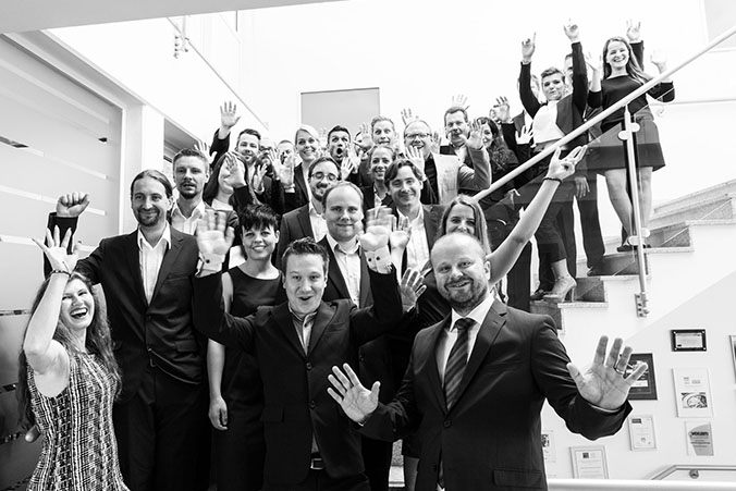 Businessportrait Teamfoto making of Shooting München Fotograf